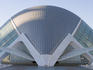 Exterior of The Hemisferic, planetarium in Ciudad de las Artes y Las Ciencias (City of Arts and Sciences).