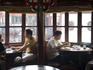 Drinking tea at Hu Xin Ting (Mid Lake Pavillion) Tea House (1784), Yu Yuan Bazaar, Old Shanghai.