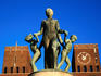 Sculpture at the Radhus (Oslo City Hall).