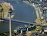 Aerial view of North-Rhine-Westphalia parliament and D