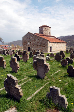 Petrova Crkva (Church of St Peter) and ancient cemetery.