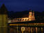 Water tower, Chapel bridge and Jesuit Church across Reuss river.