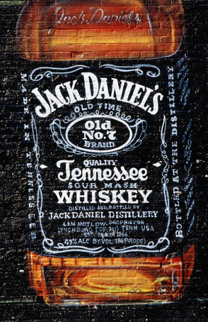 Jack Daniel's Whisky Mural on Beale Street