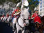 Mounted brass band at Festa de la Merce.