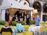 Man singing to accompaniment of Florian musicians, Piazza San Marco.