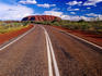 Highway near Uluru (Ayers Rock).
