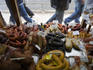 Window display, Manuel Tavares wine and chourico (sausages) purveyor, Baixa.