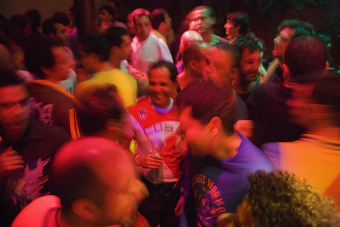 Dancers at Fragil Nightclub, Barrio Alto.