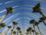 L'Umbracle, the palm-lined space promenade at Ciudad de las Artes y las Ciencias (City of Arts and Sciences).