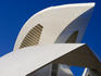 Detail of Palau de les Arts at the Ciudad de las Artes y las Ciencias (City of Arts and Sciences).