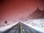 Falling snow, Arches National Park
