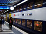 Underground platform at main train station.