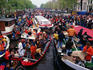 Queensday Festival on Herengracht canal.