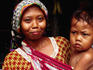 Portrait of woman and child.