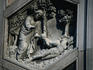 Detail depicting the creation of man from the lower section of the bell tower Campanile designed by Giotto in the 14th century.