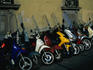 A gaggle of Florentine motorini in native habitat.