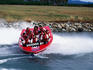 Packed jet boat, Denarau River, near Nadi.