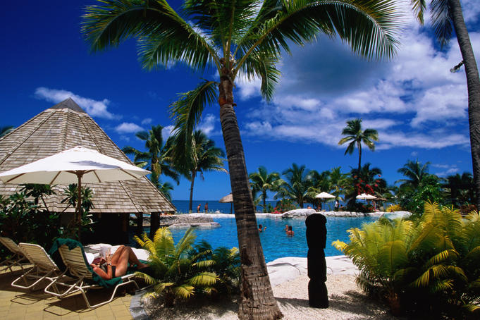 Pool at Sonaisali Island resort, Sonaisali Island, near Nadi.