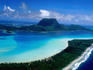 Aerial of Bora Bora Lagoon.