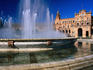 Parque Maria Luisa, Plaza de Espana fountain in front of Palacio Espanol.