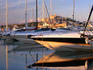 Ibiza Tower, across Marina to Dalt Vila, early morning.