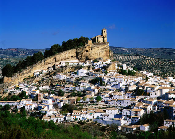 Montefrio village as seen from hillside.