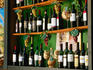 Bottles of wine for sale, Castiglione del Lago.