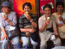Women eating ice creams.