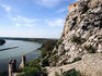 Danube with Barge below Devin Castle, near Bratislava.