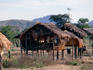 Air-conditioning village style.Traditional elevated houses in a Mangyan village.