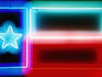 Texas flag in neon.