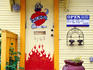 Exterior detail at Mom's Tattoo Shop, South Austin.
