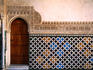 Tilework in Patio de los Arrayanes in Palacio Nazaries of Alhambra.