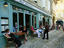 Saint Emilion, outdoor cafe in wine country.