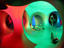 People inside Luminarium at the Sziget Festival, Obuda Island on the Danube.