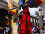 Stilt walker during carnival, Old Havana.