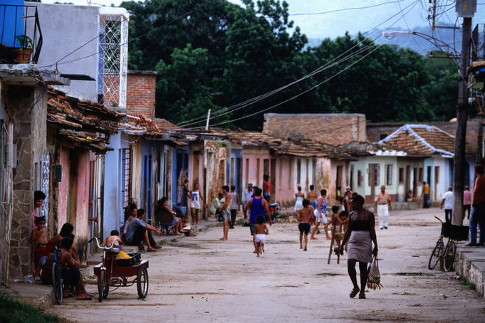 Street scene.
