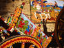 Traditional craftwork on decorated cart.