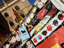 Souvenir stall that opens before the bullfight in front of the Plaza de Toros.