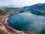 Crater lake of Taal Volcano, Batangas, Luzon Island, Philippines