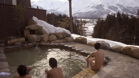 Private onsen, Japan