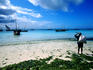 Fishing dhows, Zanzibar Channel.