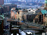 Aerial of Zoll Canal and Speicherstadt, Hamburg