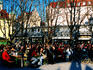 Beer garden in Viktualienmarkt.
