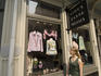 Woman shopping for clothes.