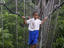 Crossing canopy walk, Samoa