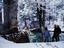 Walking in snow, France