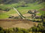 Overhead view of countryside, Montone.
