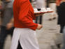Waiter delivering coffee, Cafe Sandri, Corso Vannucci.