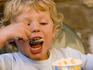 Boy eating icecream, Lago Trasimeno, Isola Maggiore.